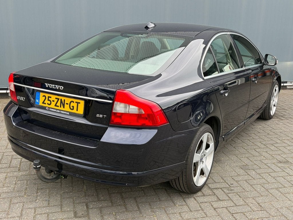 Volvo S80 BWJ 2008 2.5 T 200 PK Summum AUTOMAAT | TREKHAAK |, 1514 kg, Blauw, 2521 cc, Bedrijf