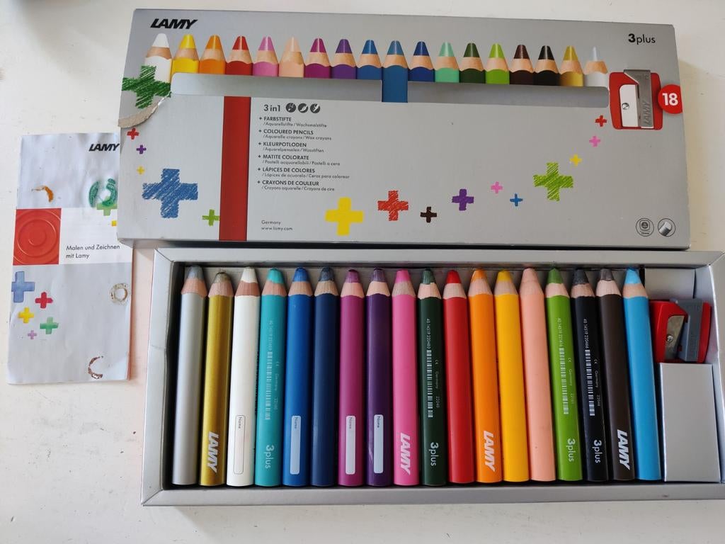 Lamy set aquarel potloden 18 stuks plus slijper dikpunters, Ophalen of Verzenden, Potlood of Stift