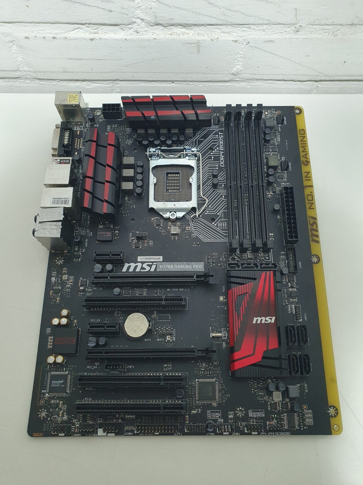 MSI H170A Gaming Pro moederbord - defect (verbogen pinnen), Computers en Software, Moederborden, DDR4, Ophalen of Verzenden, .