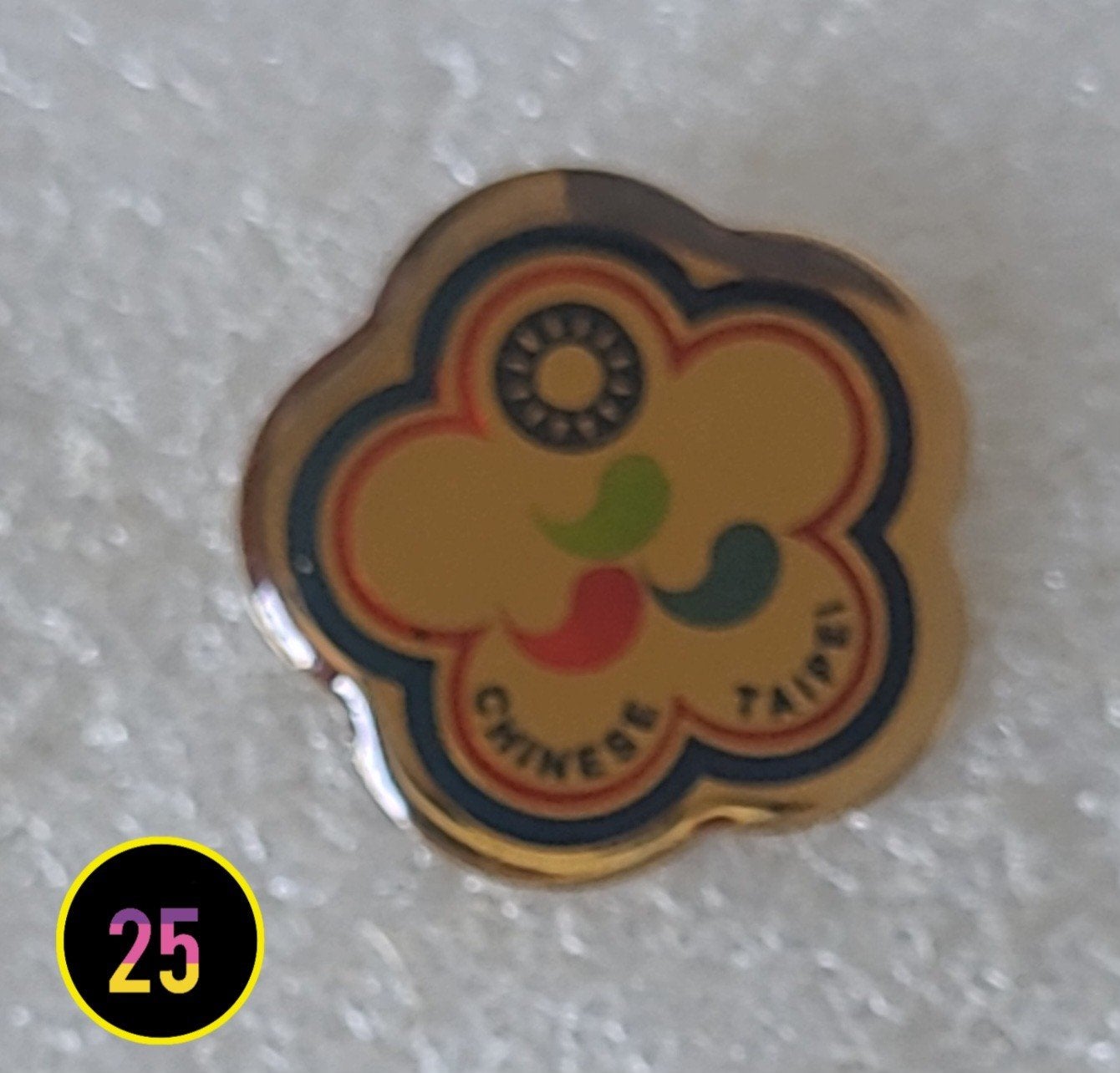 Vintage Chinese Taipei Pin - Olympische Spelen, Verzenden, Gebruikt, Sport, Speldje of Pin