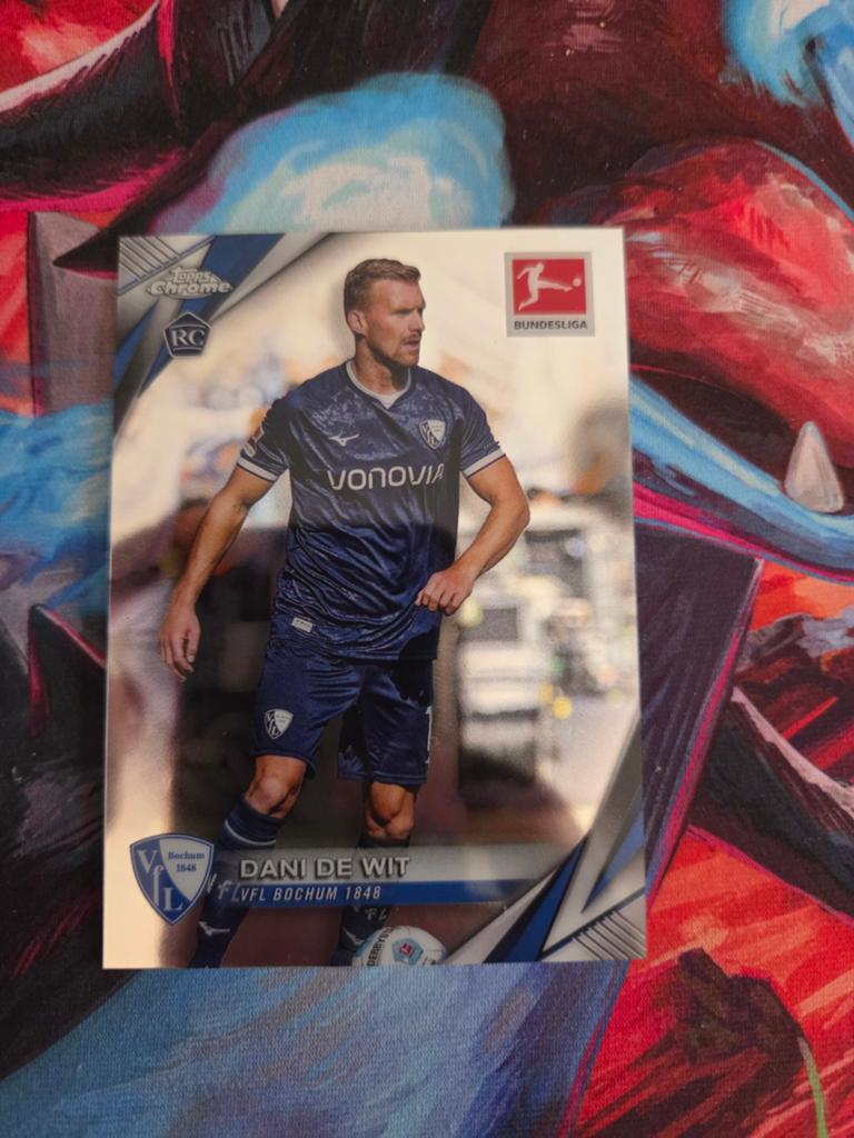 Topps Chrome Dani de Wit VFL Bochum 1848 Voetbalkaart, Verzamelen, Ophalen of Verzenden, Zo goed als nieuw, Buitenlandse clubs