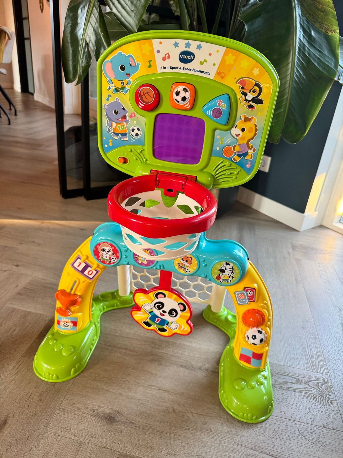VTech 3-in-1 Sport & Scoor Speelplaats - voetbal goal, Ophalen, Zo goed als nieuw, Overige typen, Met licht