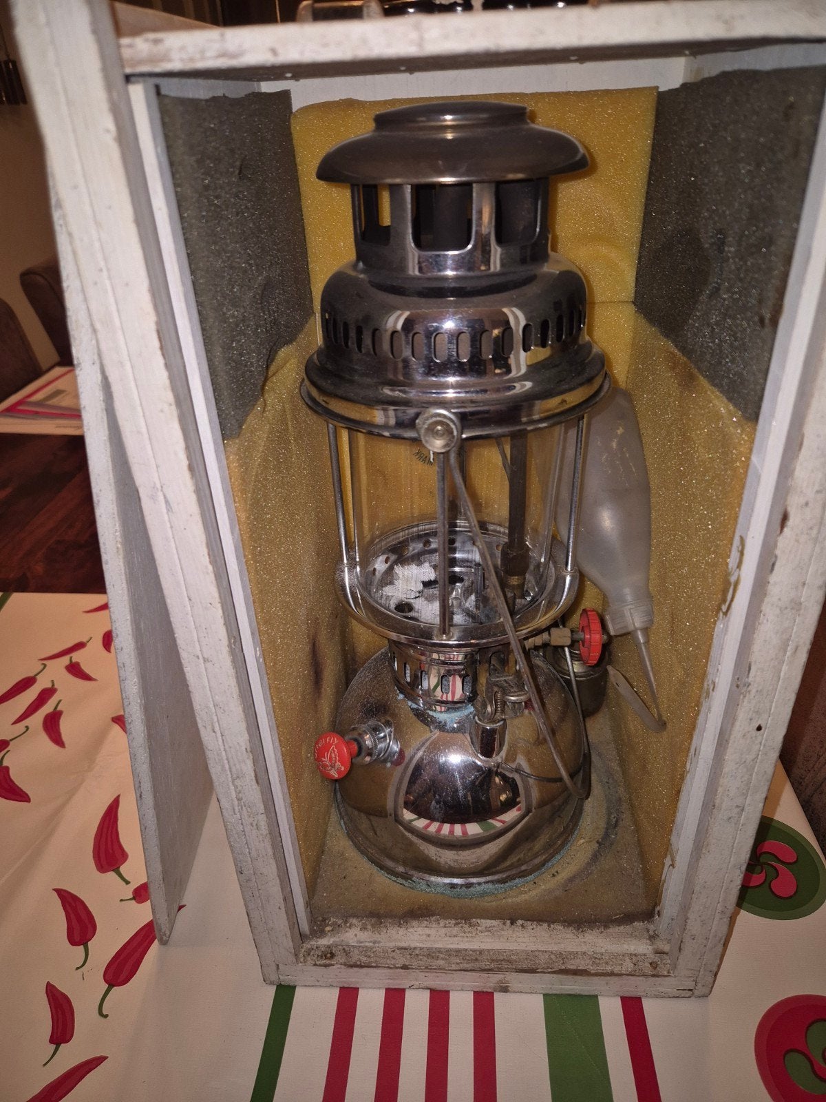 petroleum druklamp, Ophalen of Verzenden, Overige typen