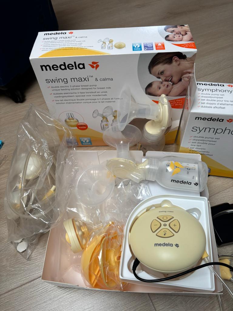 Medela Swing Maxi & Symphony dubbele elektrische borstkolf, Ophalen, Zo goed als nieuw