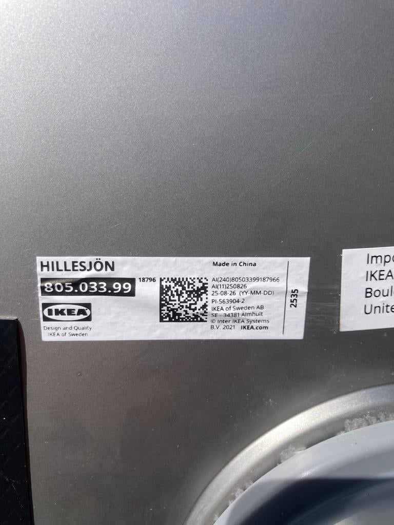 IKEA HILLESJÖN spoelbak - Zo goed als nieuw, Ophalen, Overige typen, IKEA, Zilver