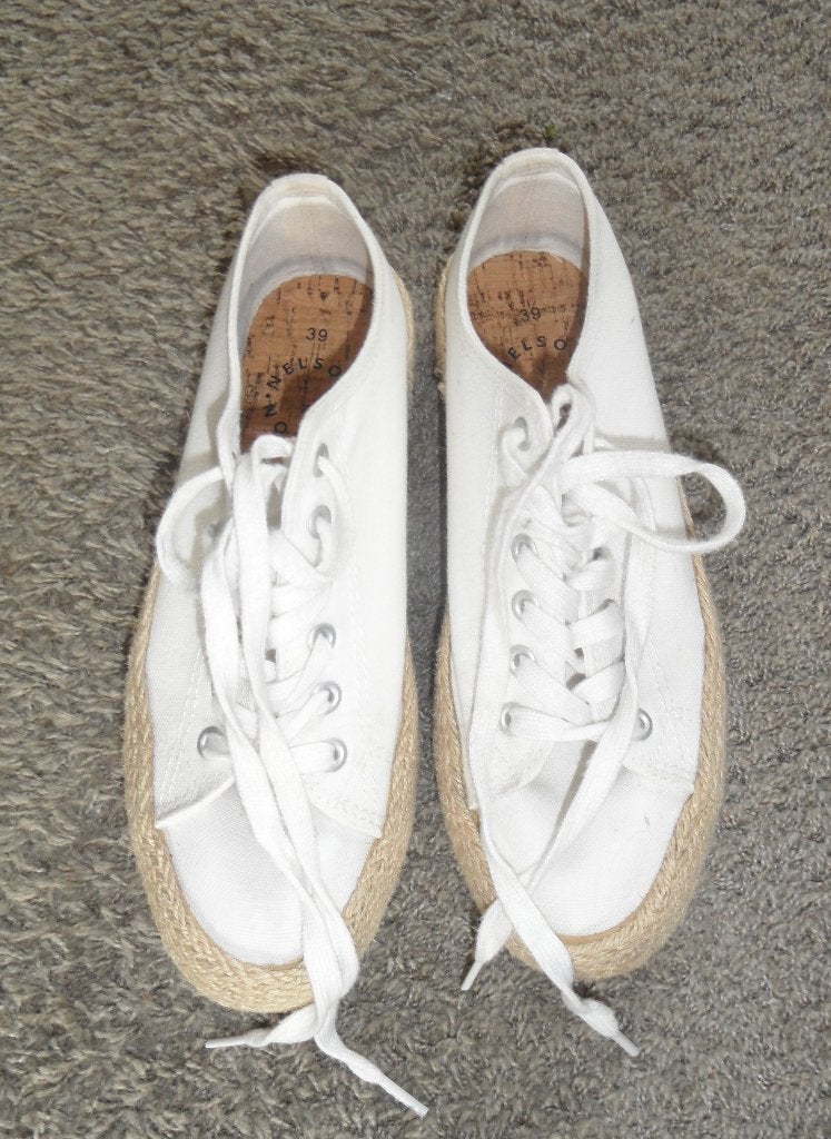 Prima linnen zomerschoen van NELSON, maat 39, Wit, Ophalen of Verzenden, Nelson, Sneakers of Gympen