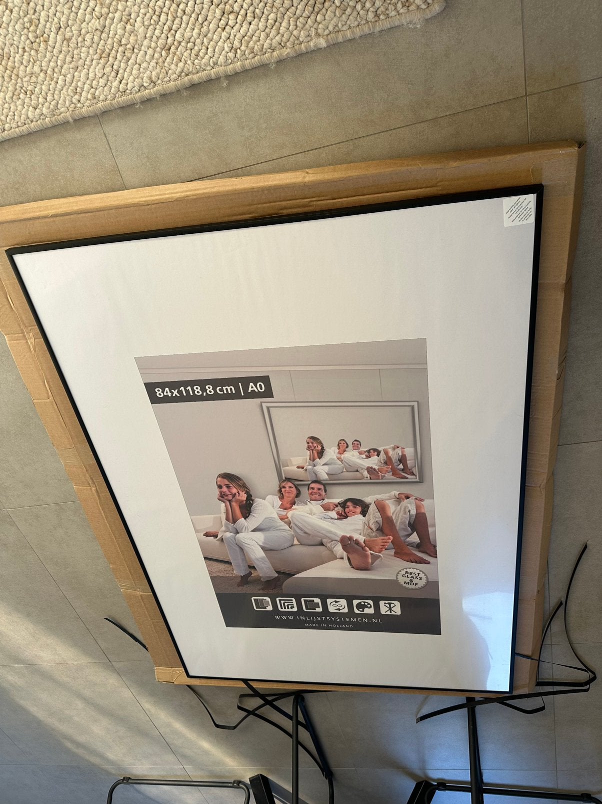 Fotolijst A0 formaat nieuw, Ophalen, Zo goed als nieuw, Zwart, Fotolijst