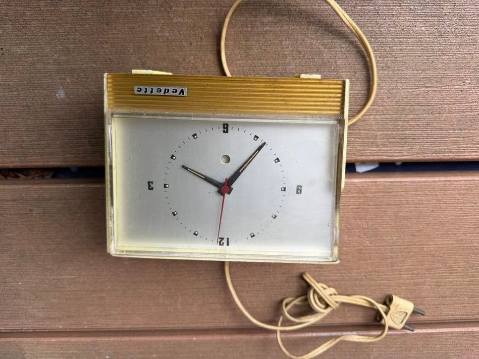 Vintage Vedette elektrische wekker - Jaren '60, Ophalen of Verzenden
