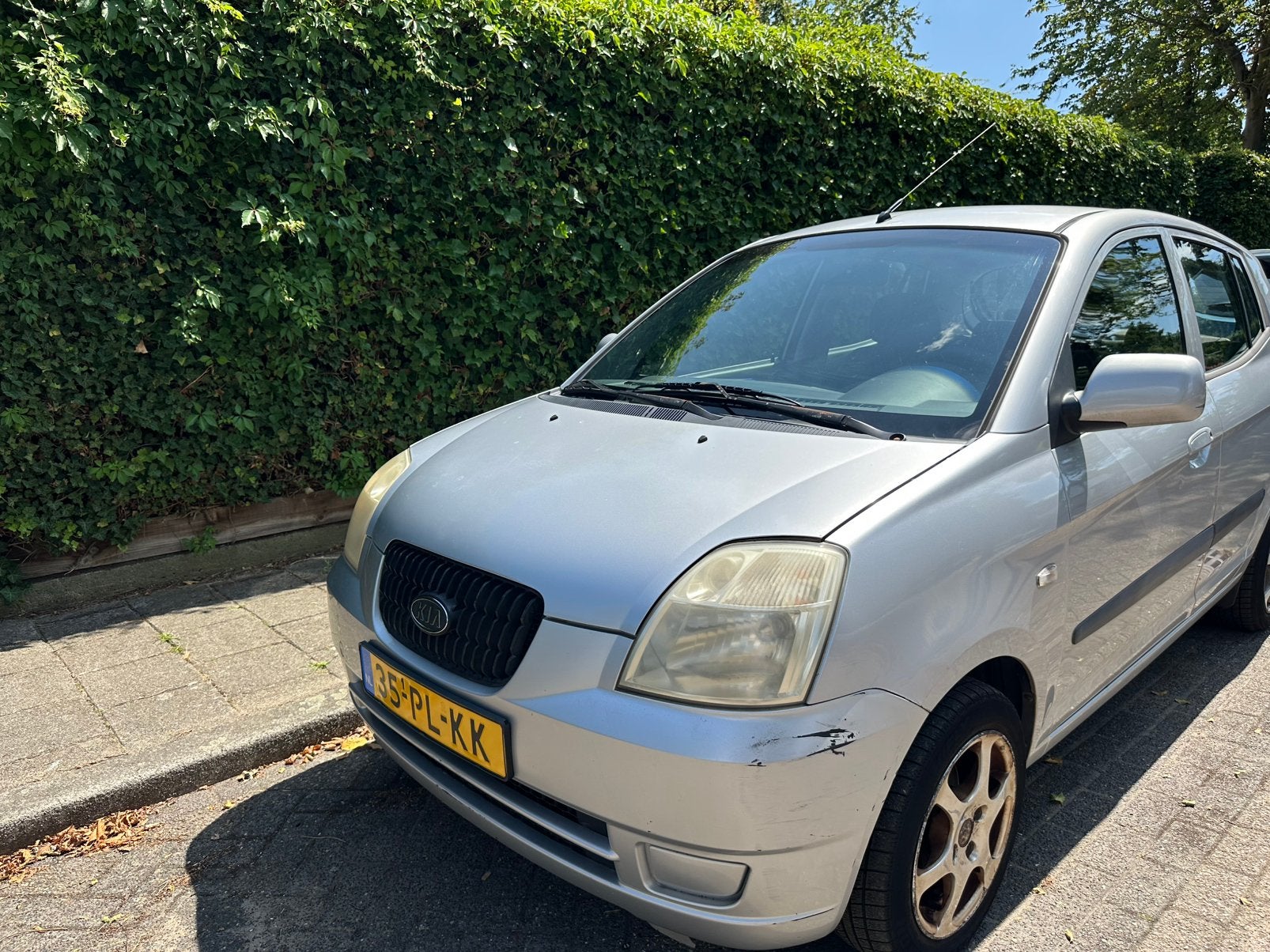 Kia Picanto 1.1 AUT 2004 Grijs, 4 cilinders, Origineel Nederlands, 400 kg, Particulier