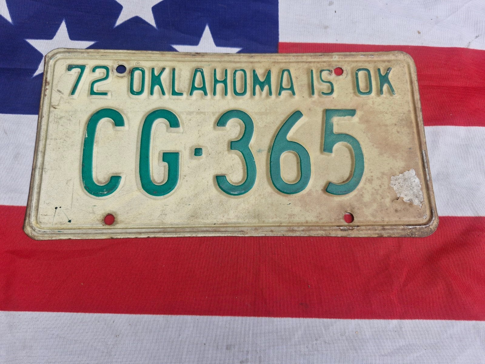 Oklahoma Kentekenplaat USA nummerbord Nummerplaat License VS, Ophalen of Verzenden, Gebruikt, Auto's
