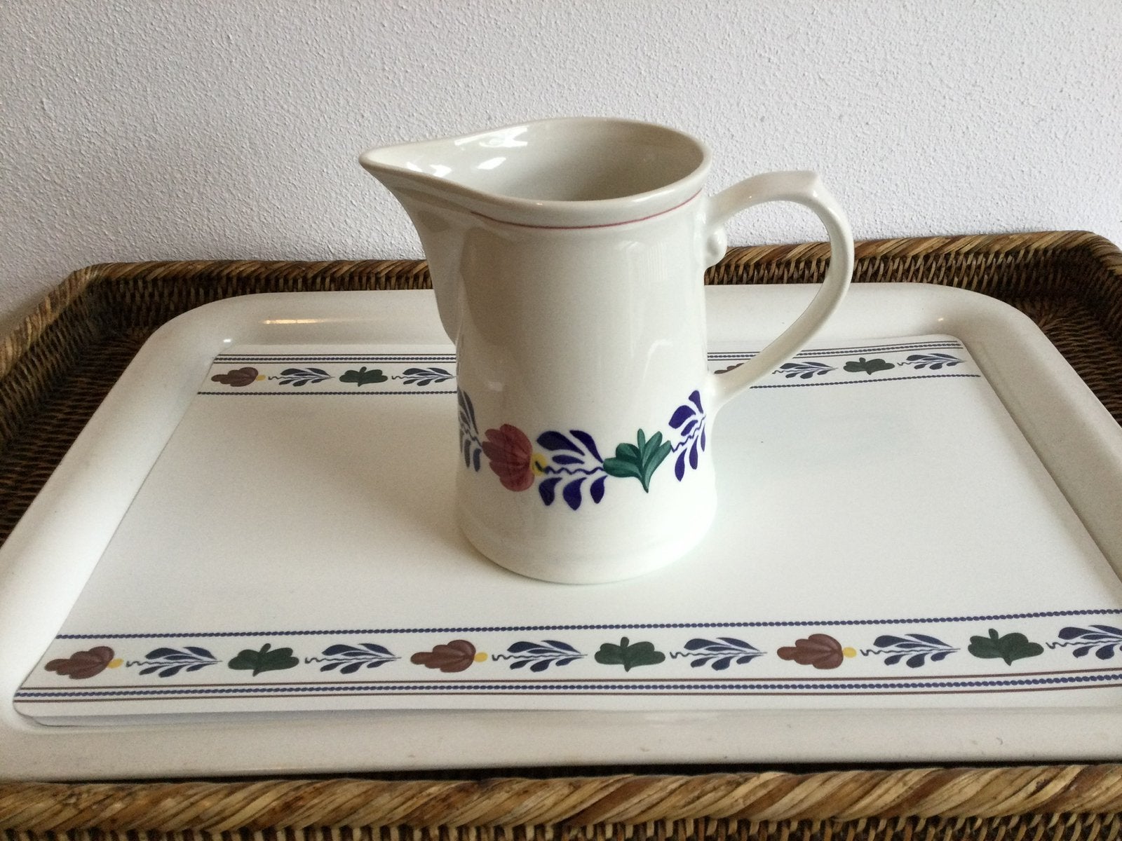 Boerenbont Boch België (Melk/waterkan), Ophalen of Verzenden, Zo goed als nieuw, Aardewerk, Overige typen