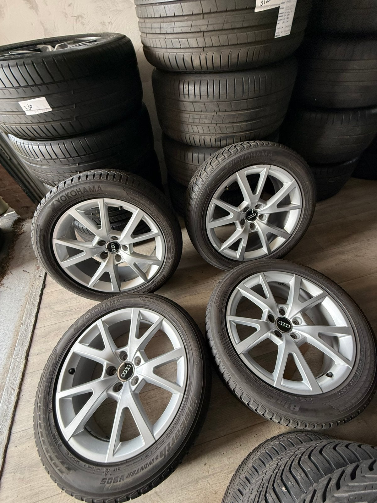 Origineel audi a6/Winter/18 inch/et37/schade vrij/225-50R18, Auto-onderdelen, Banden en Velgen, ----, Banden en Velgen, Personenwagen