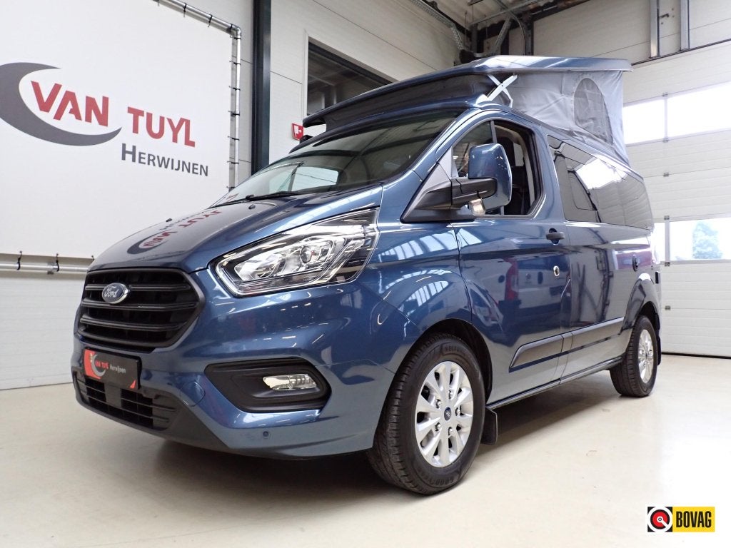 Ford Nugget 150 PK AUTOMAAT / 360 W SOLAR / FULL OPTIONS, Caravans en Kamperen, Campers, Automaat, Airbags, Bedrijf, Diesel