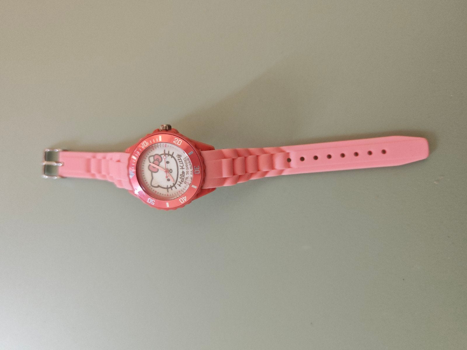 Hello Kitty kinderhorloge - Roze, Sieraden, Tassen en Uiterlijk, Horloges | Kinderen, Gebruikt, Meisje, Roze, Ophalen of Verzenden