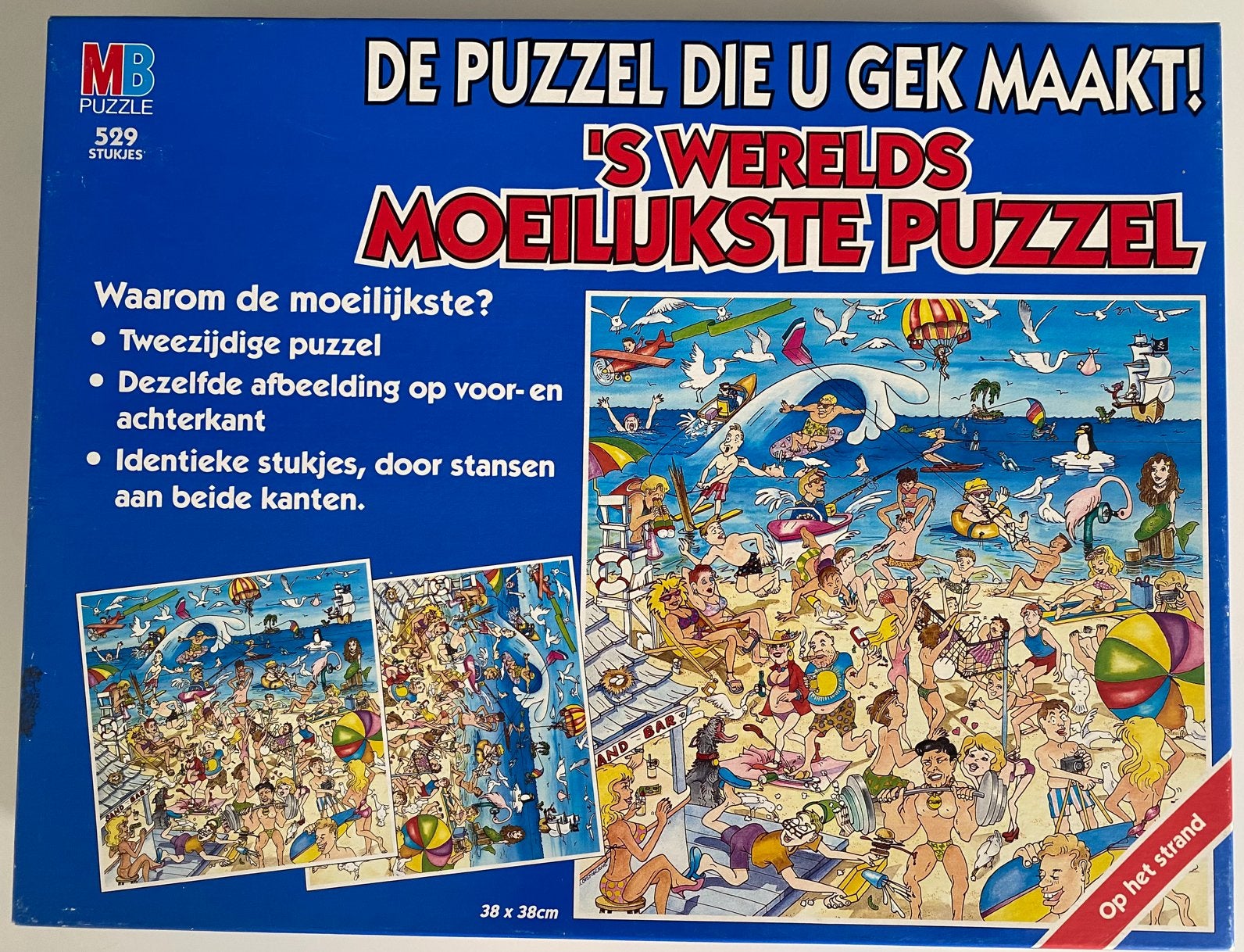 De Puzzel Die U Gek Maakt 529 stukjes, Hobby en Vrije tijd, Denksport en Puzzels, Ophalen of Verzenden, Minder dan 500 stukjes