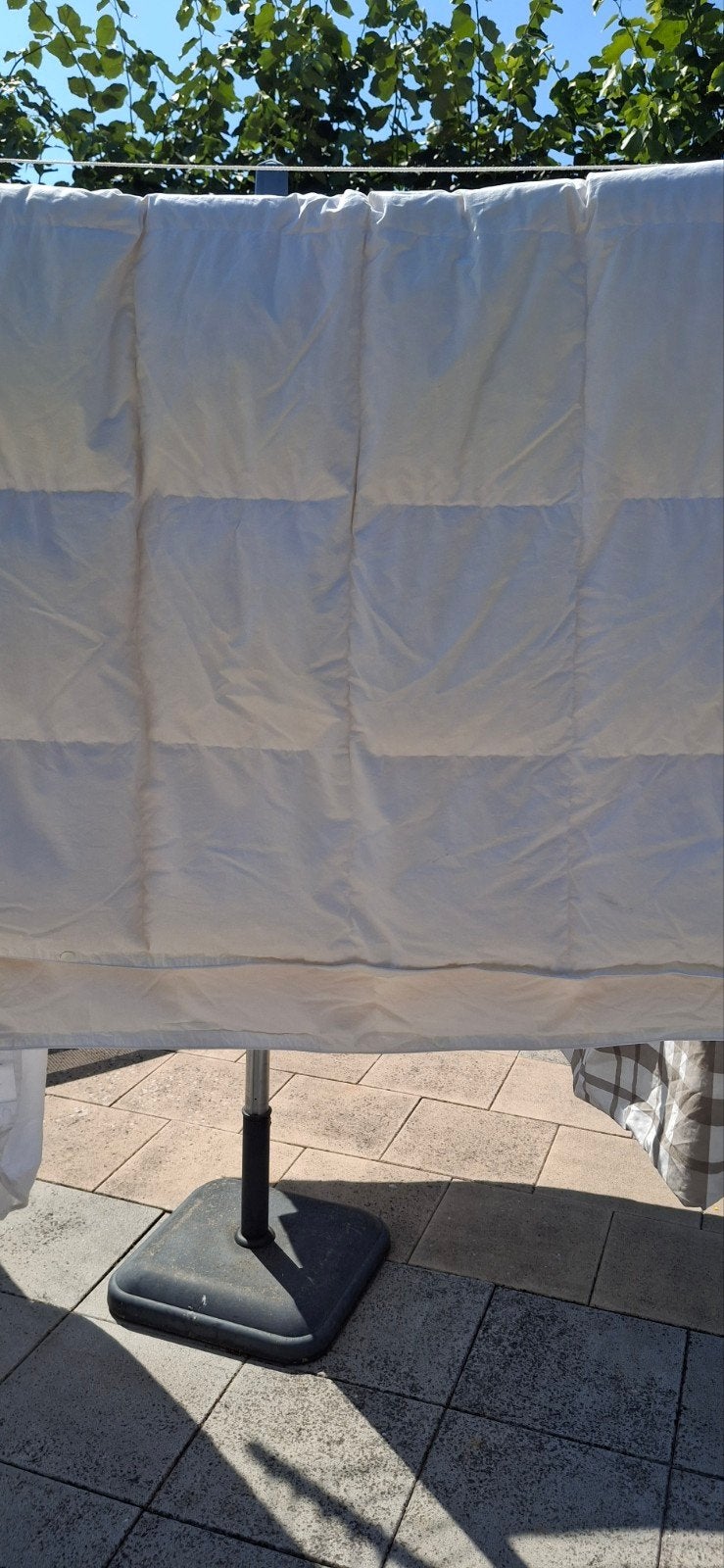2 x 1 persoon dekbed 1xdons en 1x synthetisch ., Eenpersoons, Wit, Ophalen of Verzenden, Cinderella