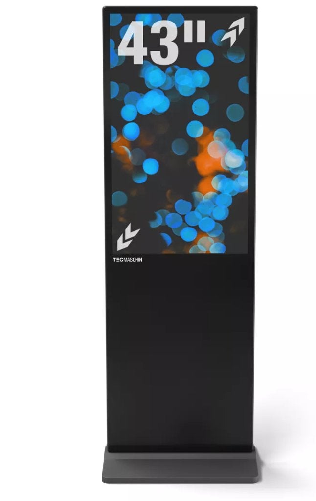 TecMaschin DKS-LED43 Digital Signage Totem 43”, Audio, Tv en Foto, Professionele Audio-, Tv- en Video-apparatuur, Zo goed als nieuw