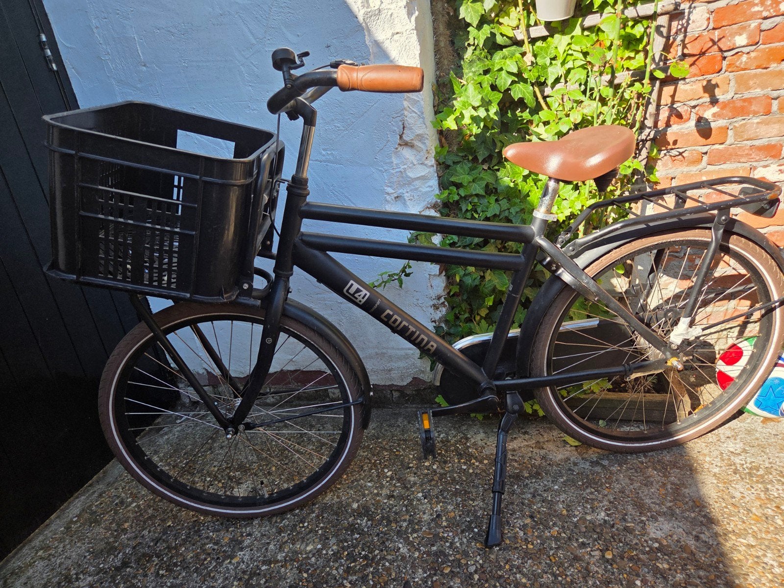 Cortina U4 jongens Transportfiets - Zwart, 3 versnellingen, Versnellingen, Trommelrem, Ophalen, Overige merken