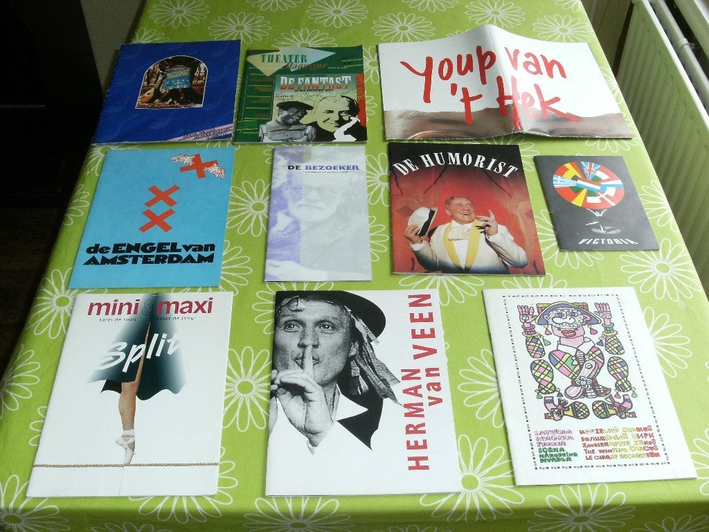 Vintage theater programmaboekjes van veel artiesten (1), Ophalen of Verzenden, Gebruikt