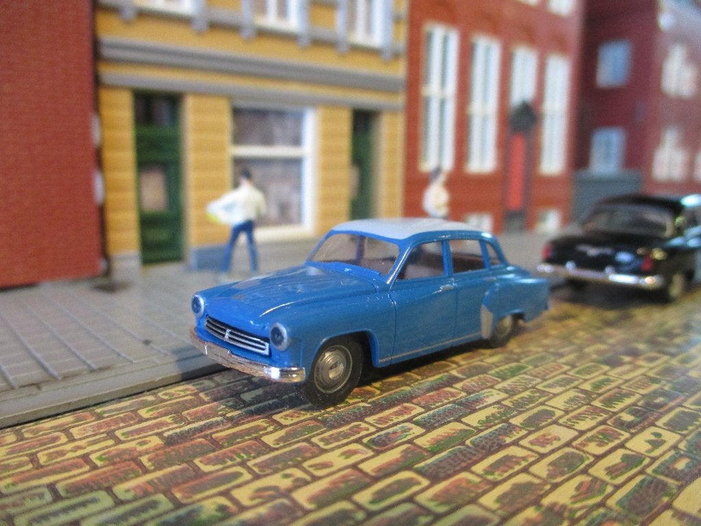 Wartburg 311 Limousine - Brekina DDR Vo-Po Politie, Ophalen of Verzenden, Zo goed als nieuw, Auto, Brekina