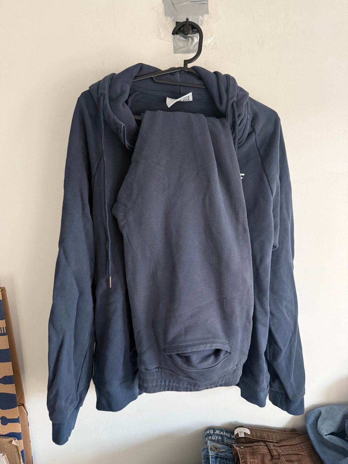 Banlieue trainingspak - Broek XL, Vest L, Ophalen of Verzenden, Gedragen, Overige maten, Blauw