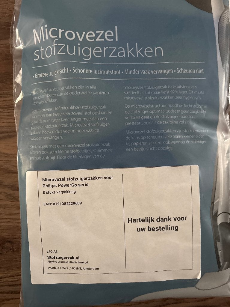 Stofzuigzakken, Witgoed en Apparatuur, Stofzak, Philips, Nieuw, Ophalen of Verzenden