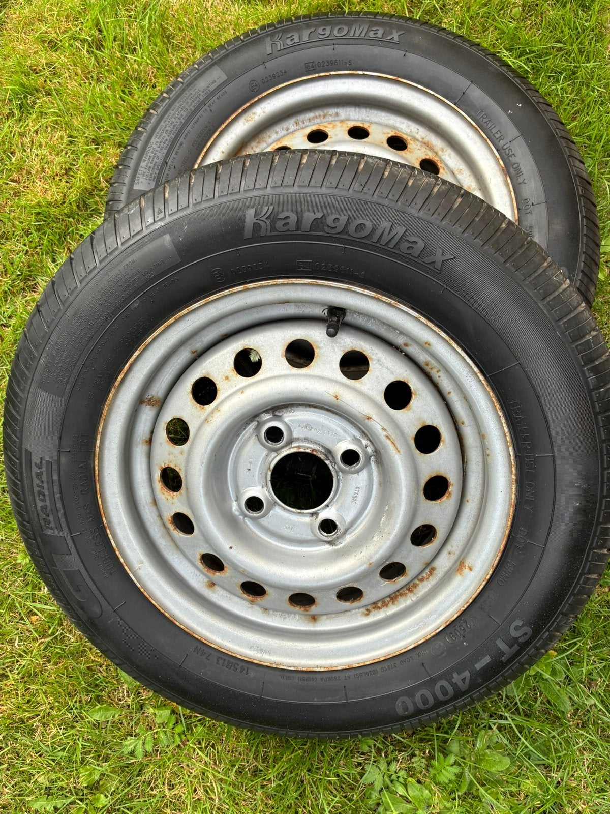 Set wielen 145 x 13 — Steekmaat 4x100 — Naaf 57.1 — ET30, Ophalen, Gebruikt