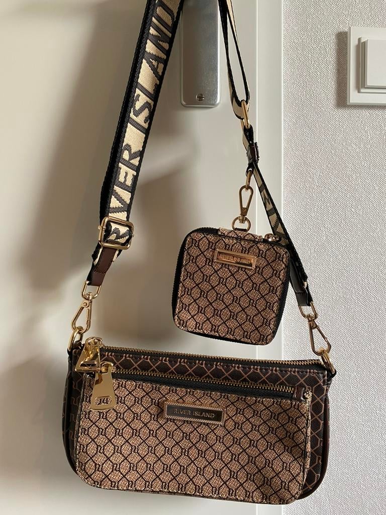 2 River Island tasjes, Ophalen of Verzenden, Zo goed als nieuw, Overige kleuren, Schoudertasje