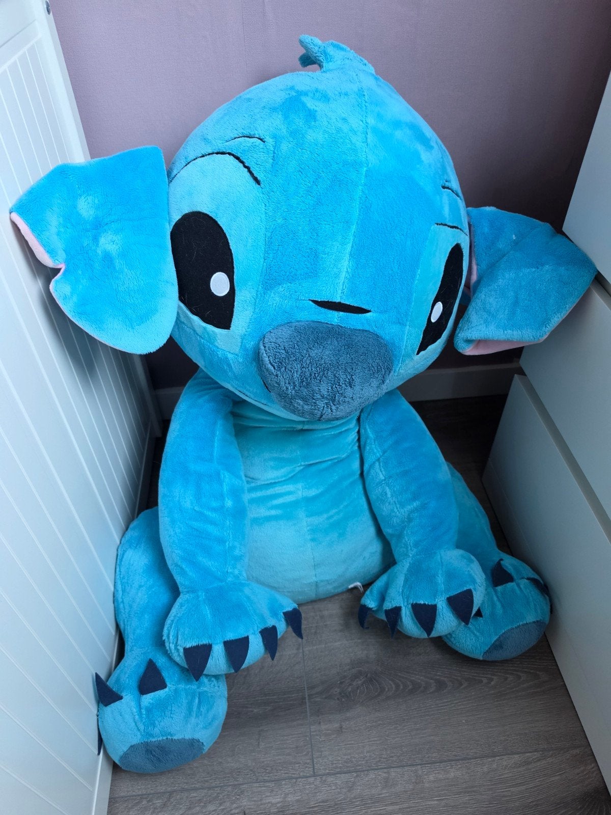Grote blauwe Stitch knuffel +- 100cm, Ophalen, Disney, Overige typen, Blauw