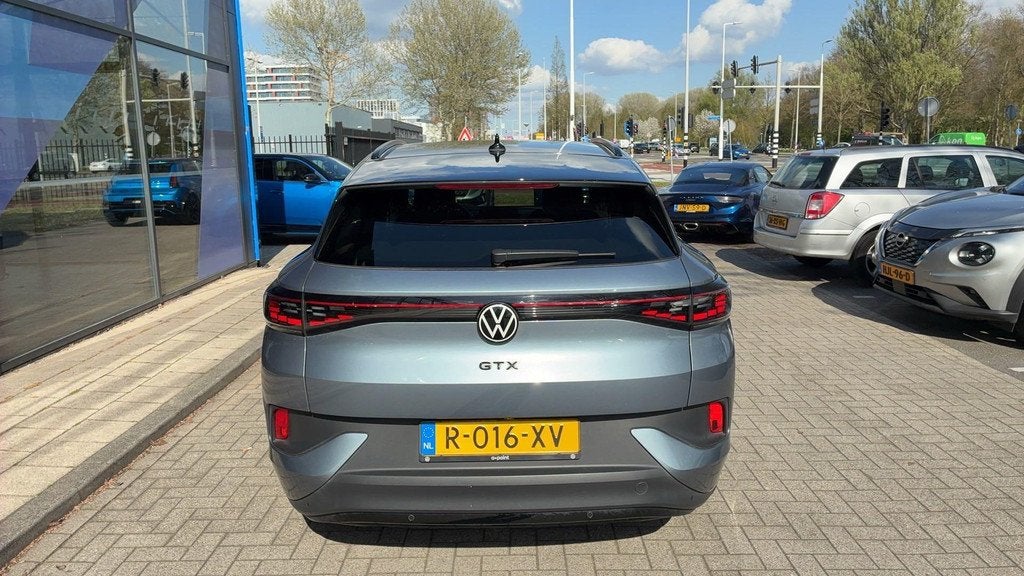 Volkswagen ID.4 GTX 4Motion 77 kWh | Apple Carplay / Android, Auto's, Volkswagen, 12 maanden, Stof, Gebruikt, Blauw