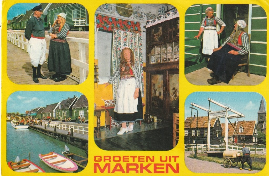 MARKEN Klederdracht Haven Huizen Groeten, Verzenden, 1960 tot 1980, Gelopen, Noord-Holland