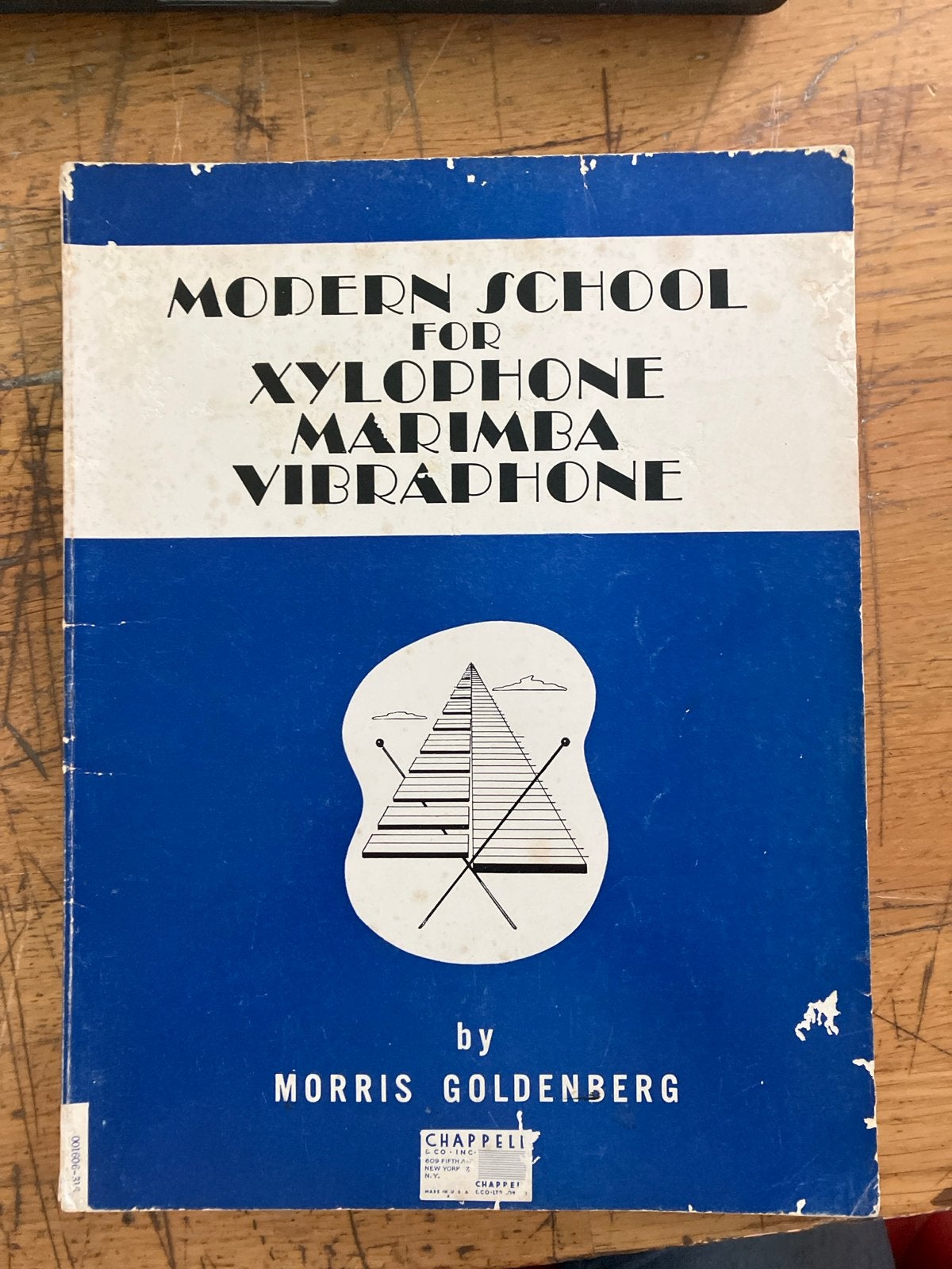 Modern School for Xylofoon, Marimba, Vibrafoon - Morris Gold, Gebruikt, Overige genres, Drums of Percussie, Les of Cursus