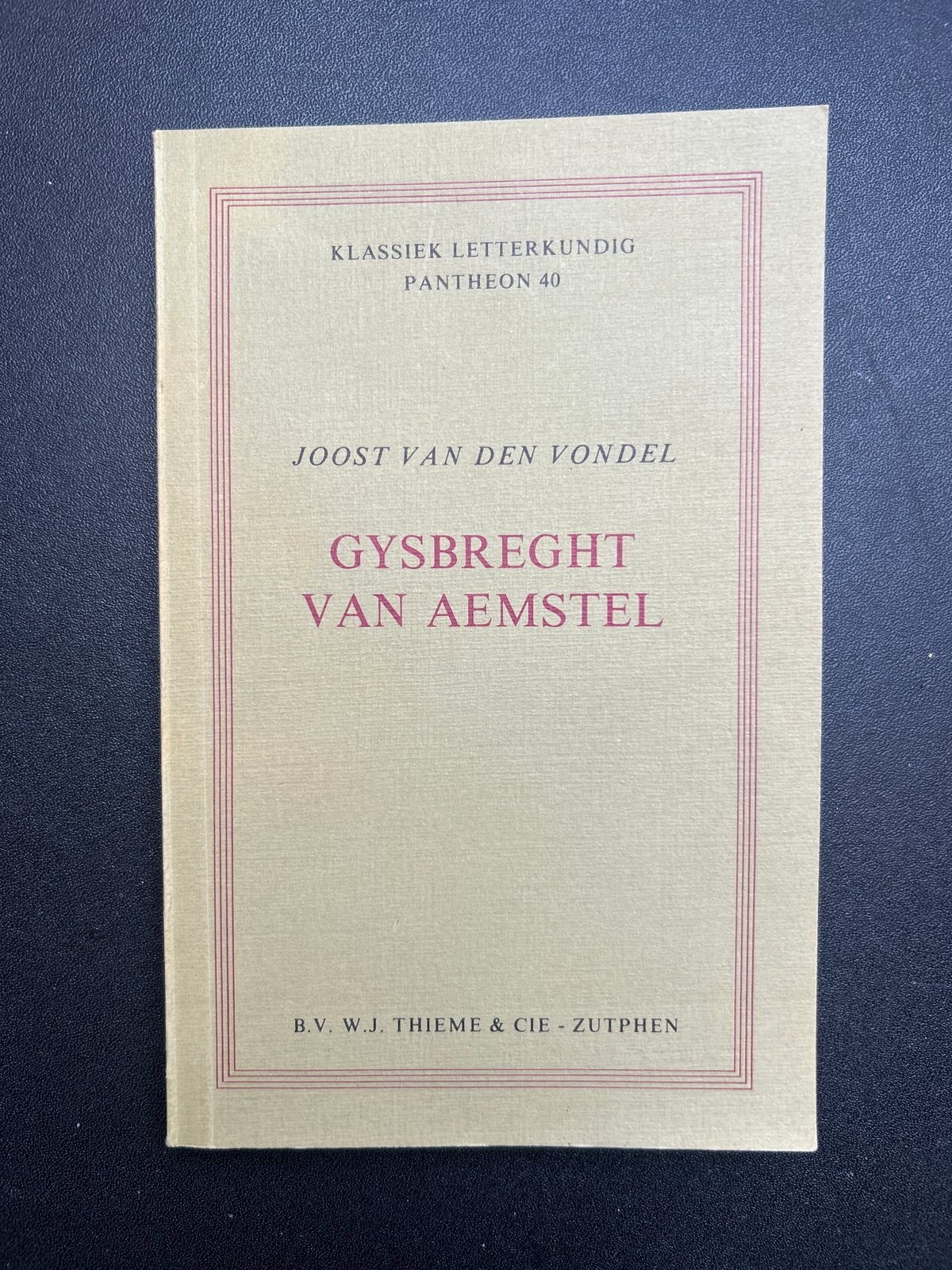 Gysbreght van Aemstel - Joost van den Vondel 1964 TREURSPEL, Ophalen of Verzenden, Zo goed als nieuw, Nederland