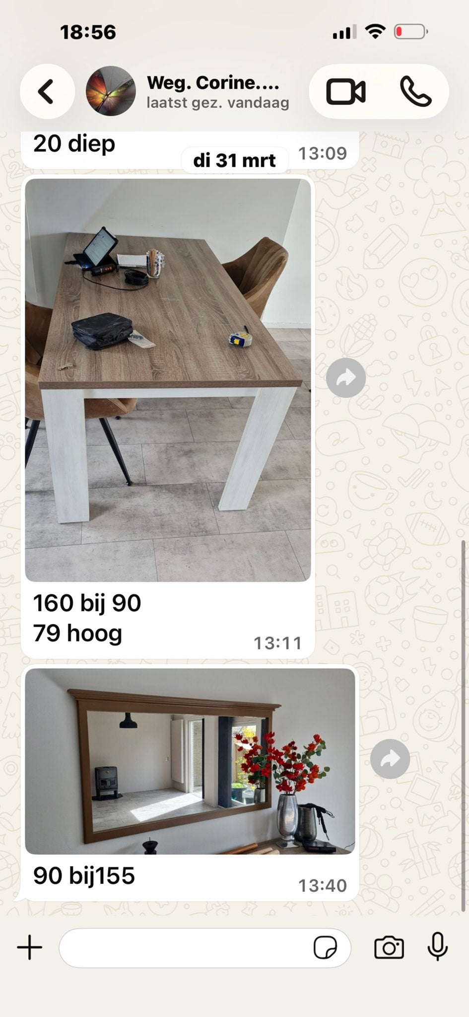Tafel, kleine kast en dressoir - Set of los te koop, Huis en Inrichting, Tafels | Eettafels, Gebruikt, Ophalen of Verzenden, 200 cm of meer