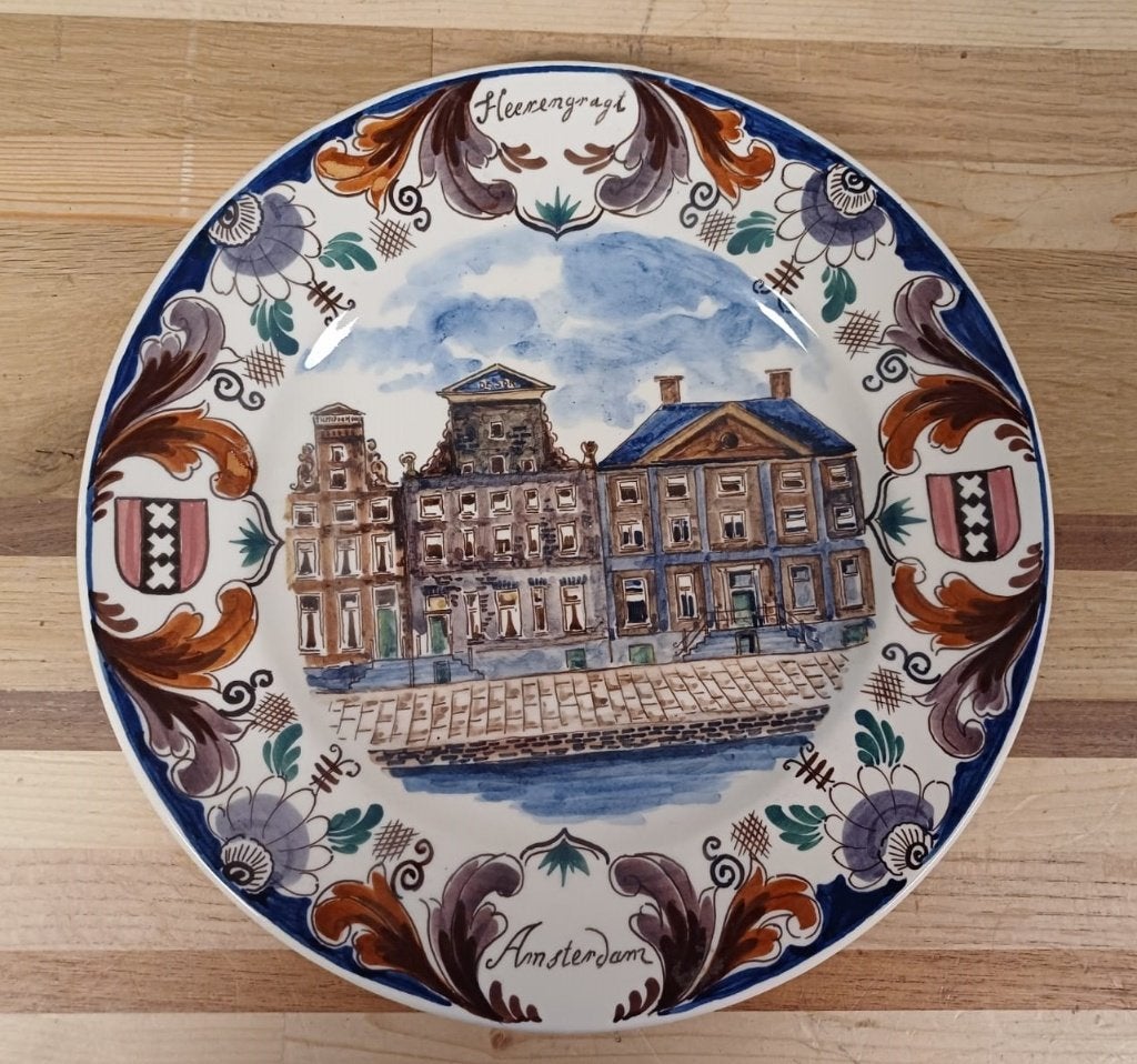 Wandbord Heerengragt Amsterdam - Herengracht Amsterdam, Huis en Inrichting, Ophalen of Verzenden, Zo goed als nieuw