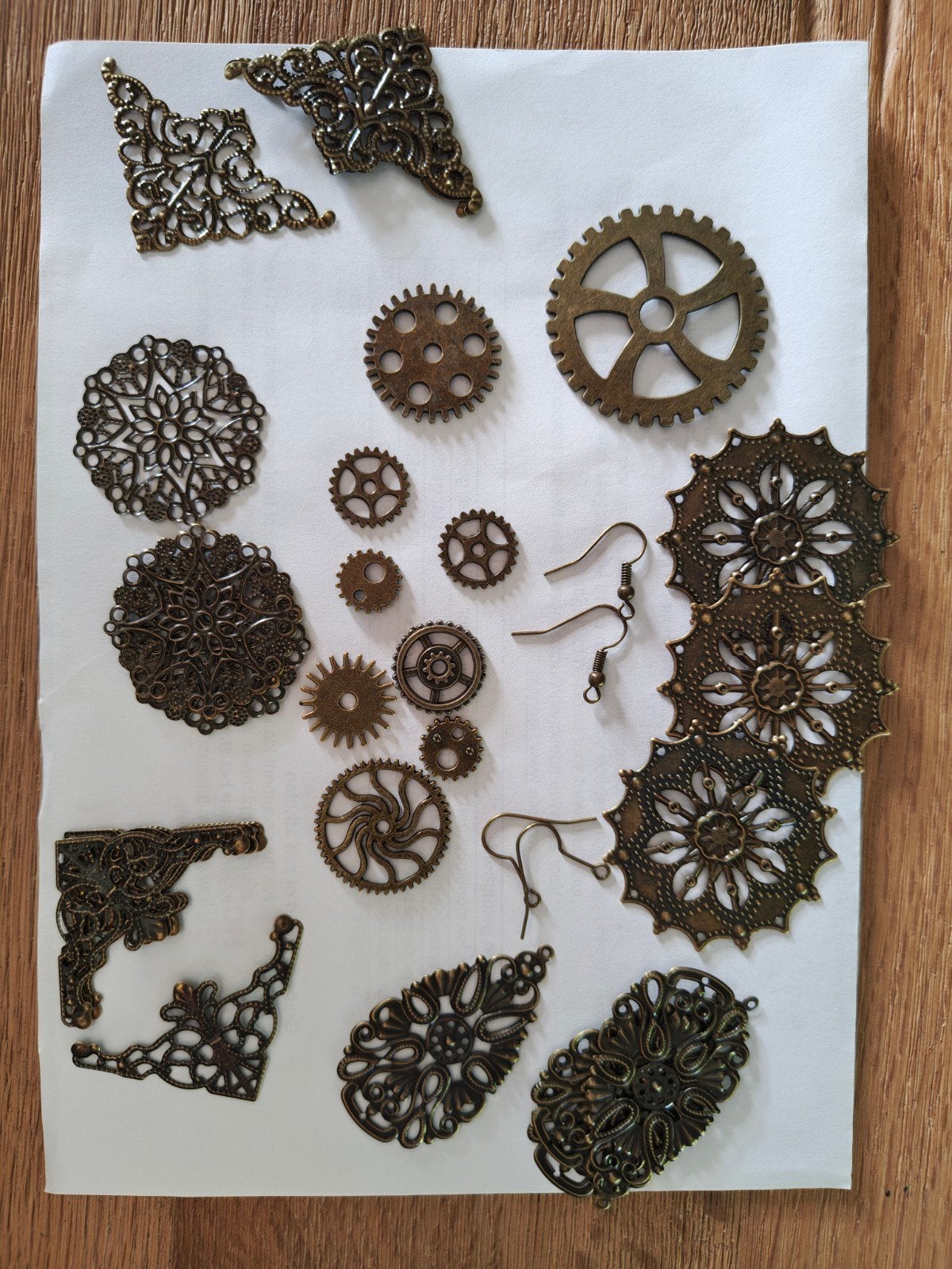 Steampunk onderdelen - tandwielen en ornamenten, Ophalen of Verzenden, Nieuw, Hanger