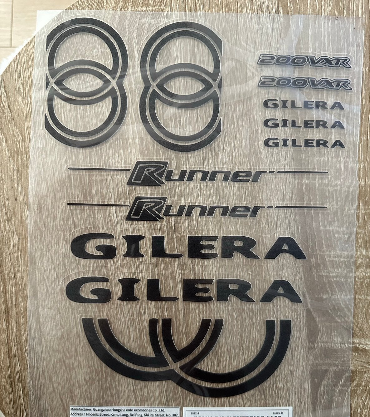 Gilera Runner 180cc 200cc sp Stickers Set, Ophalen of Verzenden, Nieuw, Overige automerken
