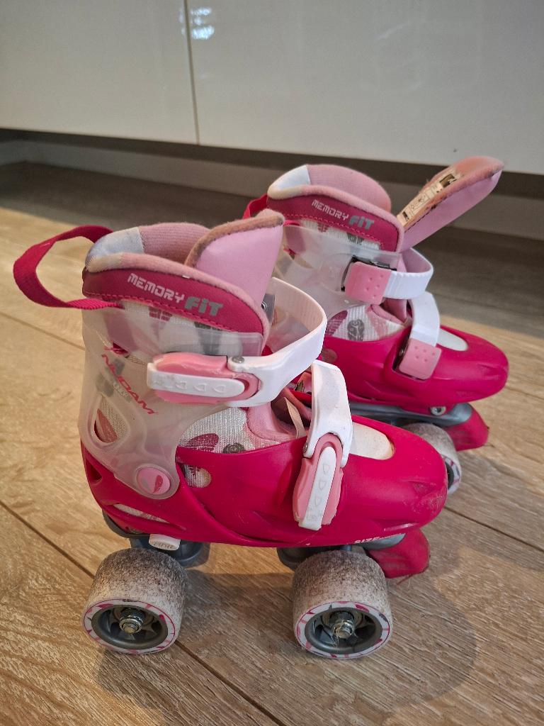 Roze Nijdam Rollschaatsen/Inline Skates, Ophalen of Verzenden, Verstelbaar, Zo goed als nieuw, Kinderen