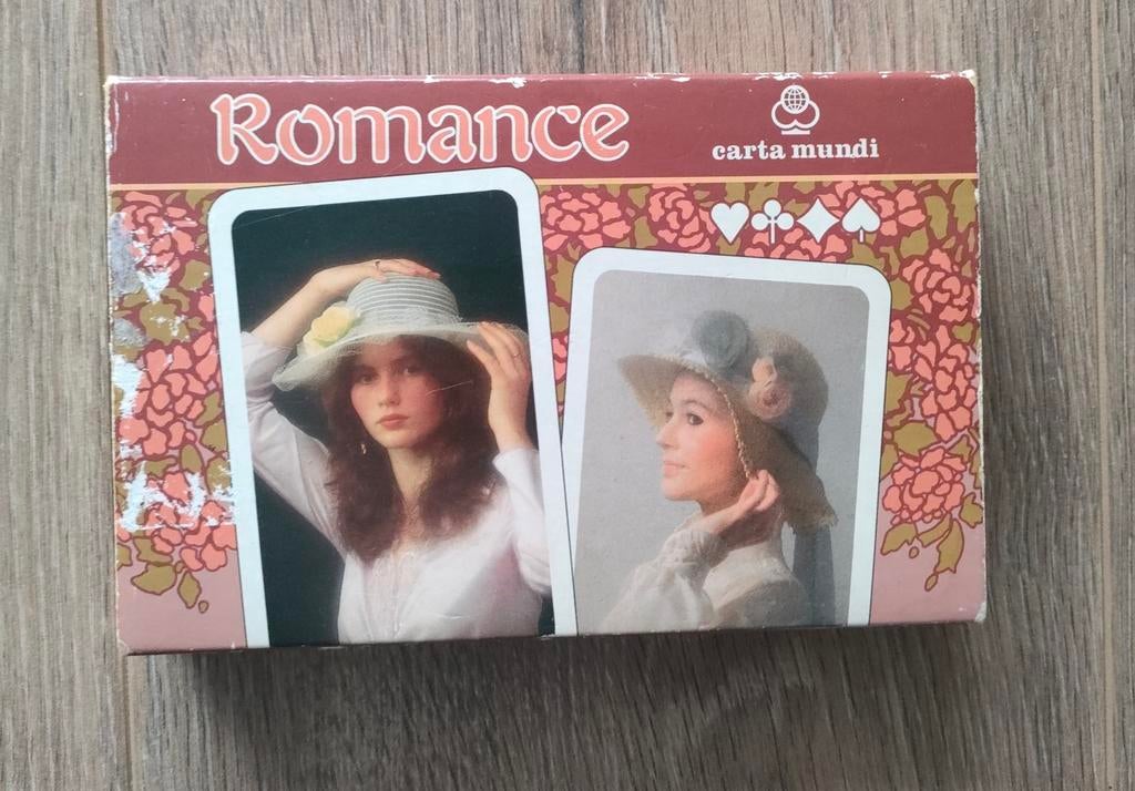 Vintage jaren '70 bridge kaarten Romance Carla Mundi Belgium, Verzamelen, Speelkaarten, Jokers en Kwartetten, Ophalen of Verzenden