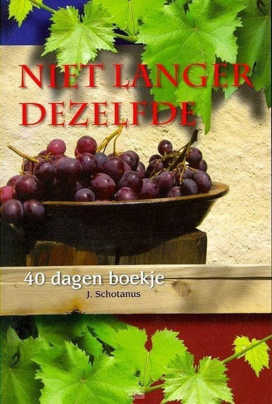 Niet langer dezelfde.(40 dagen boekje) / J. Schotanus., Ophalen of Verzenden, Zo goed als nieuw, Christendom | Protestants