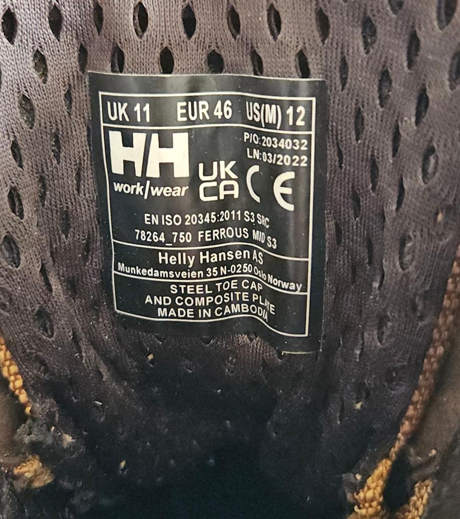 Helly Hansen werklaarzen S3 SRC, maat 46, Doe-het-zelf en Verbouw, Veiligheidskleding, Gebruikt, Ophalen of Verzenden