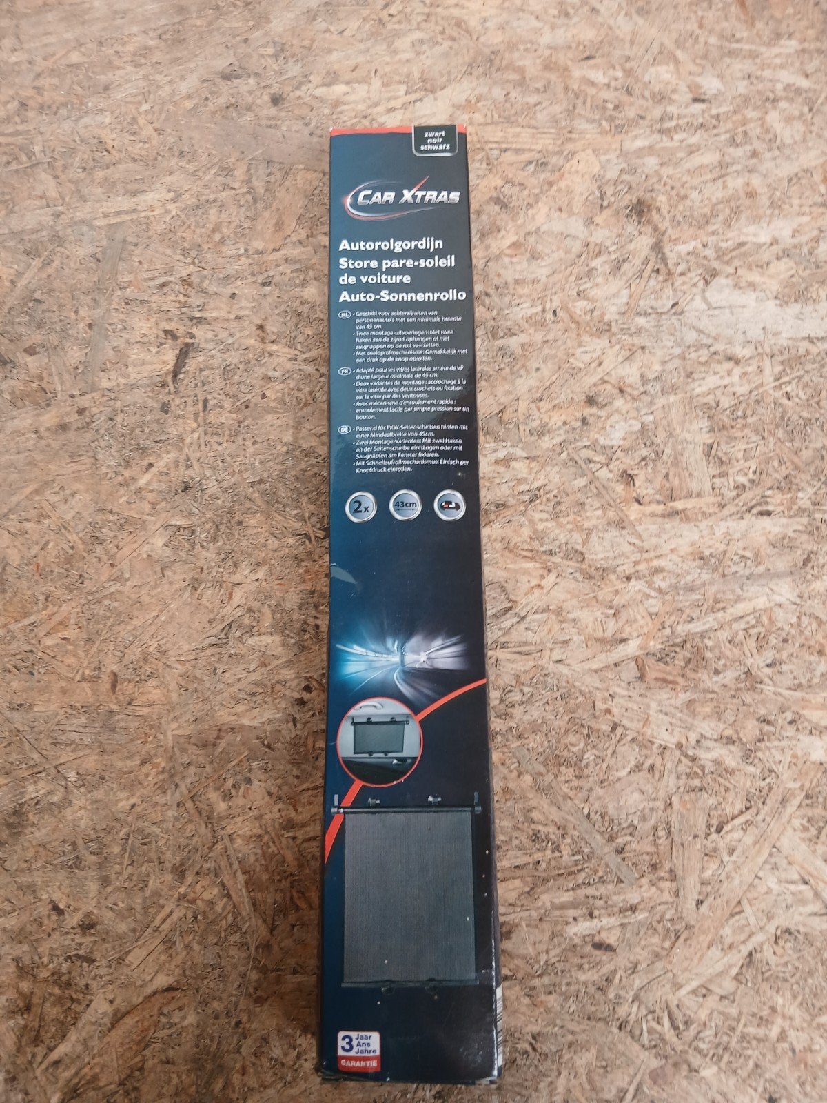 Car Xtras Autorolgordijn - Zwart - 45 cm breed, Auto diversen, Auto-accessoires, Ophalen of Verzenden