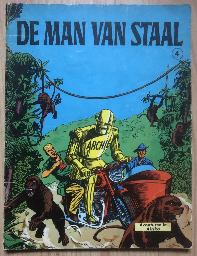 ARCHIE - DE MAN VAN STAAL - 4 - HET IJZEREN MONSTER - 1966, Eén stripboek, Ophalen of Verzenden, Zo goed als nieuw