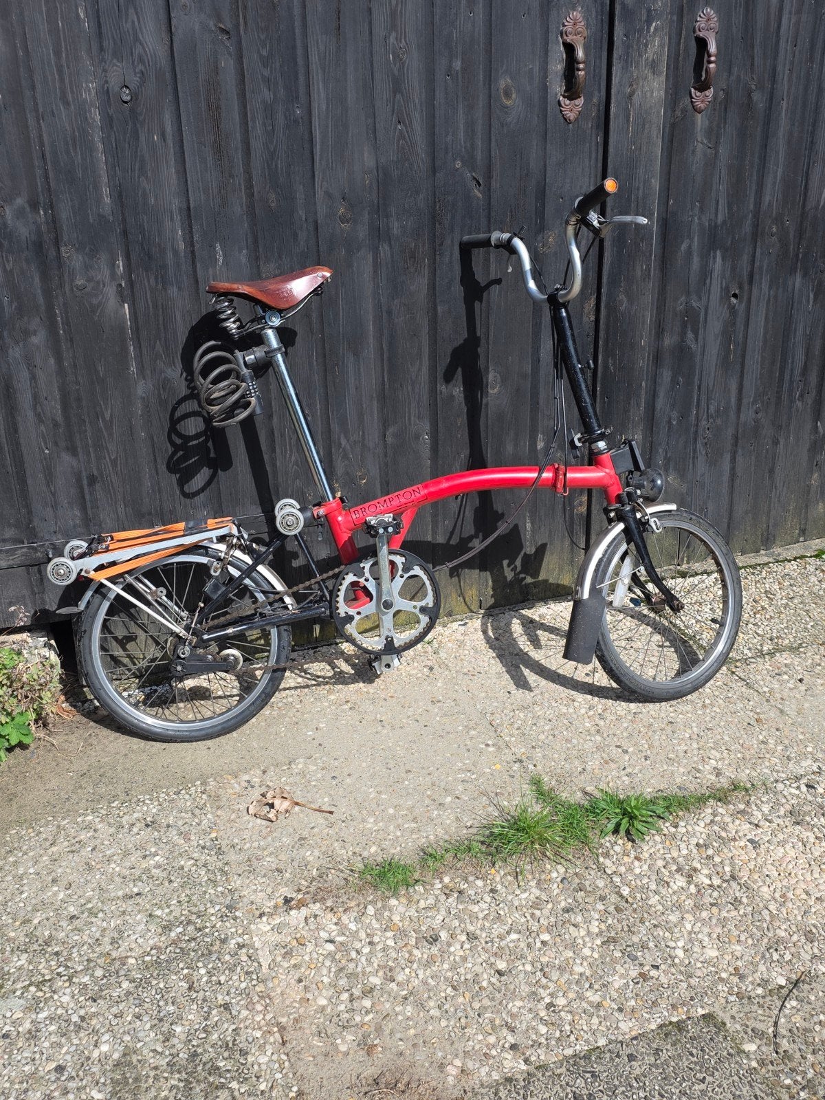 Brompton vouwfiets met 3 versnellingen, Ophalen, Gebruikt, Brompton, 16 tot 18 inch