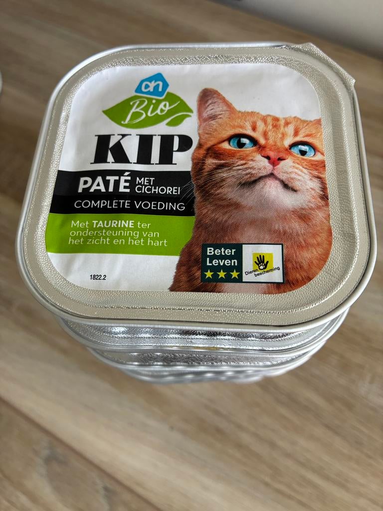 8 kuipjes biologisch natvoer, Ophalen, Kat