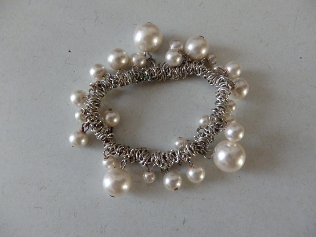 Armbandje met parelsteentjes, Ophalen of Verzenden, Nieuw, Overige materialen