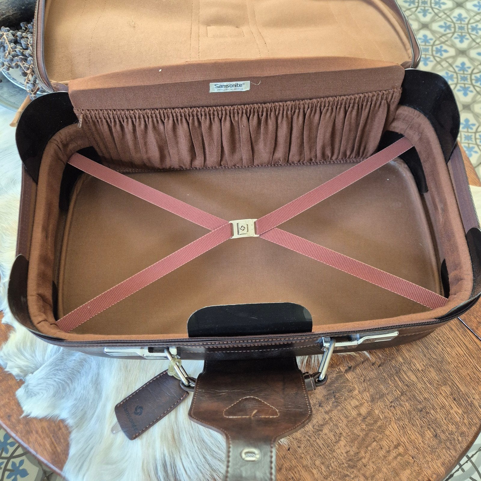 Vintage Samsonite Koffer 56 x 34 x 19cm, reistas, 40 tot 60 cm, Bruin, Minder dan 35 cm, Zo goed als nieuw
