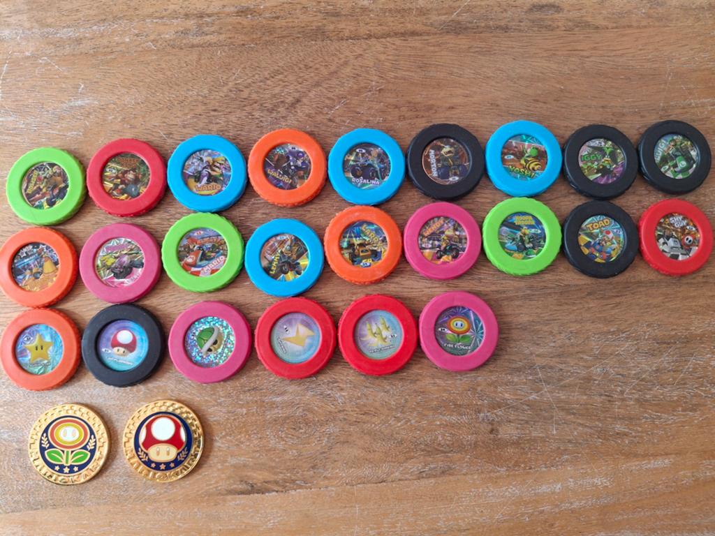 Mario kart coins., Ophalen of Verzenden, Zo goed als nieuw