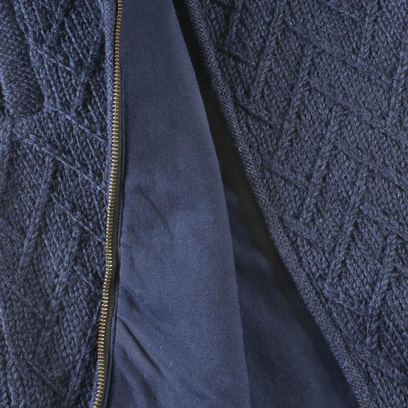 Pure Wool Sharon WJK-1709 lang wollen vest marine | S - XXL, Werkschoenendeal, Marktplaats@werkschoenendeal.nl, Blauw, Maat 46/48 (XL) of groter