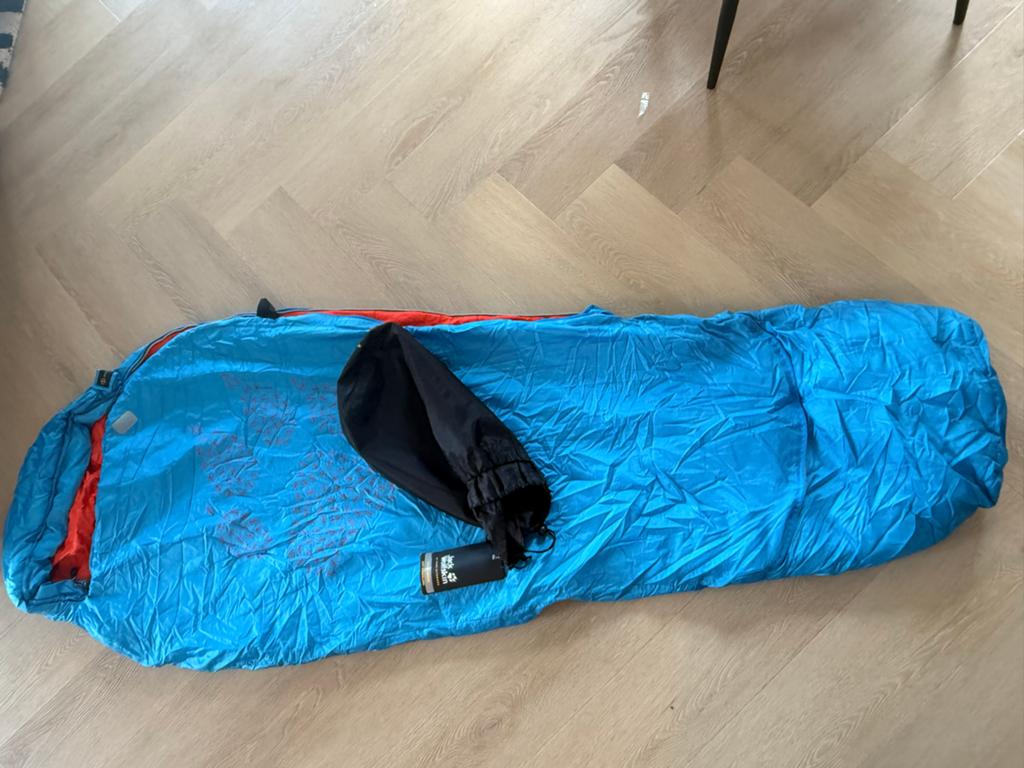 Jack Wolfskin Slaapzak voor kinderen - Blauw 8-12years, Ophalen of Verzenden, Zo goed als nieuw